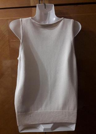 Брендовая 100% шелк майка топ футболка р.8/36 от marks &amp;spencer2 фото