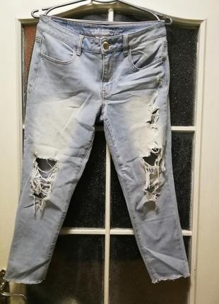 Літні джинси з дірками american eagle