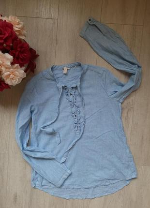 Блуза сорочка в смужку esprit жіноча