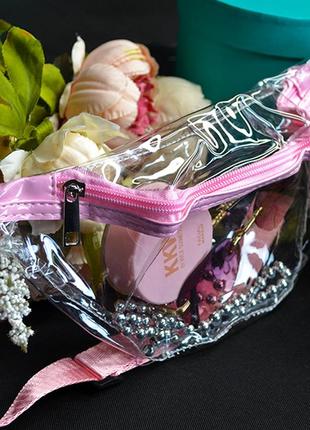 Силіконова прозора сумка бананка, силиконовая, прозрачная, силикон, крос боди, кросс...