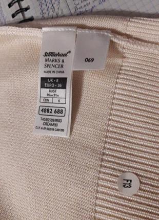 Брендовая 100% шелк майка топ футболка р.8/36 от marks &amp;spencer7 фото