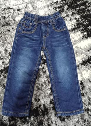 Джинсы на флисе.