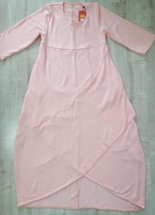 Асиметрична сукня з воланами від українського виробника, розмір 44-46