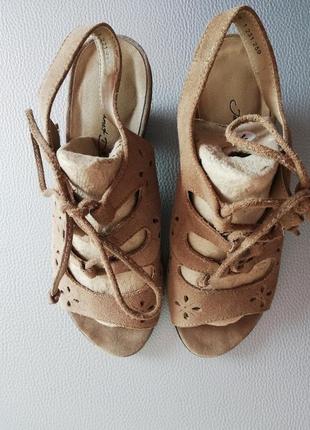 Босоніжки шкіряні сандалі 38 натуральна замша4 фото