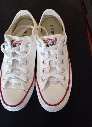 Кеды converse all star ox white m7652c. оригинальные.