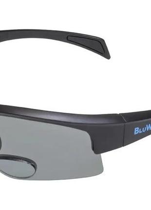 Біфокальні поляризаційні окуляри bluwater bifocal-2 (+3.0) polarized сірі лінзи