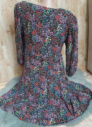 Ярусное вискозное цветочнок платье george3 фото