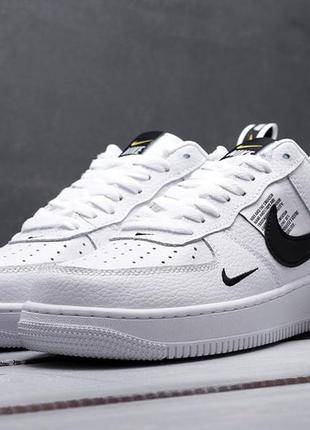 Мужские кроссовки nike air force 1 lv8 (черно/белые)2 фото