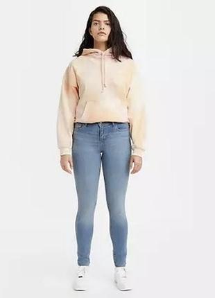 Levi’s 710 super skinny голубые джинсы скинни