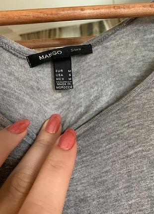 Тонкая трикотажная кофта mango 5