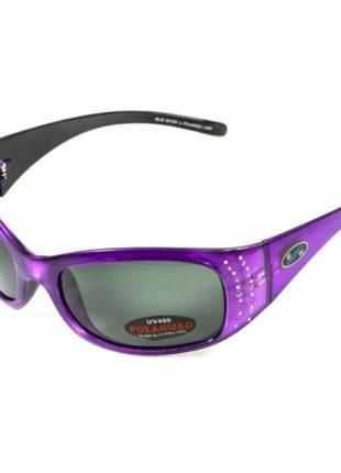 Очки bluwater biscayene purple polarized (черные)