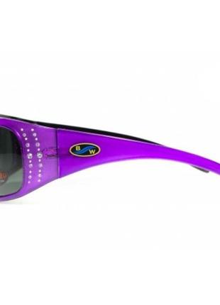 Очки bluwater biscayene purple polarized (черные)4 фото