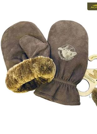Рукавиці (рукавиці) зимові з хутром бобра