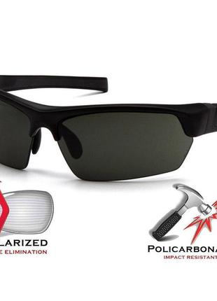 Очки venture gear tensaw polarized (черно-зеленые)6 фото