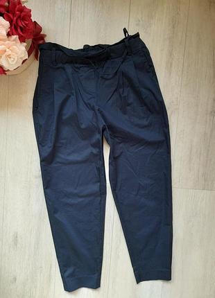 Брюки женские синие тонкие момы мом