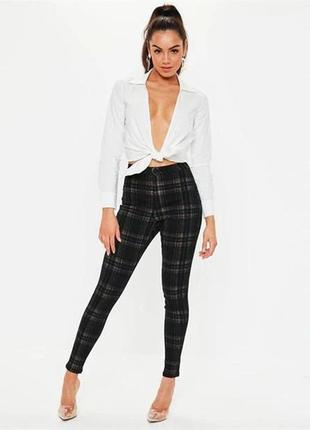 Джинси  skinny vice check print