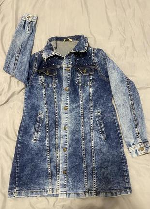 Жакет джинсовый