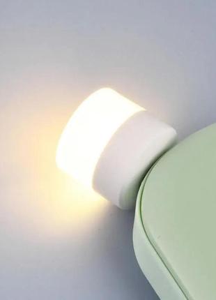 Мини usb светодиодный ночник маленькая круглая лампа портативная компьютерная. мобильная мощная лампа для гостиной спальни прикроватная ванная комната2 фото