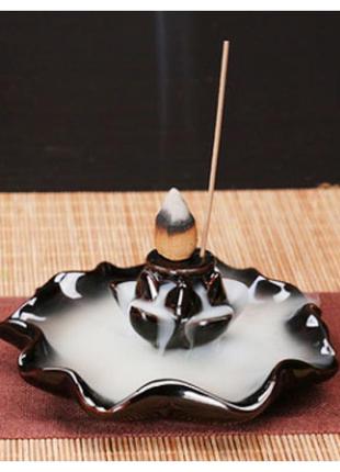 Підставка "рідкий дим" кераміка "цвітіння лотоса"