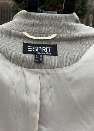 Esprit стильний оригінальний подовжений піджак блейзер беж 38/м5 фото