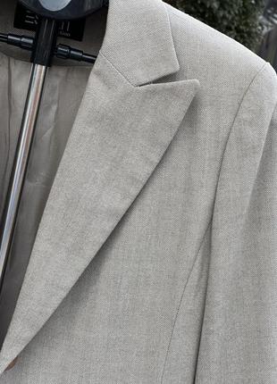 Esprit стильный оригинальный удлиненный пиджак блейзер беж 38/м6 фото