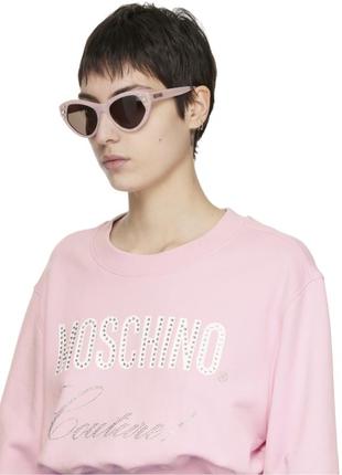 Очки кошачий глаз со стразами новые оригинал love moschino