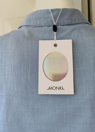 ♥️1+1=3♥️ monki женская хлопковая рубашка с узелком6 фото
