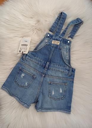 Джинсовий ромпер шорти zara 2