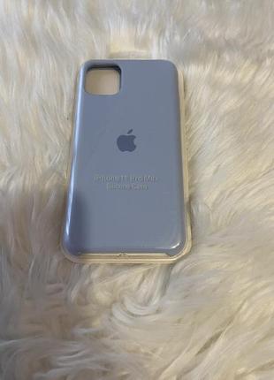 Силиконовый чехол silicone case iphone голубой, новый