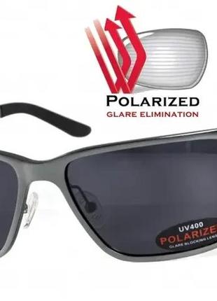 Очки поляризационные bluwater alumination-2 gun metal polarized (gray) серые