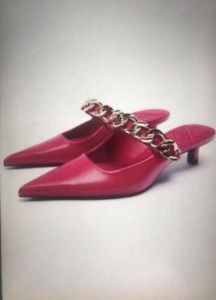 Туфли мюли  zara
