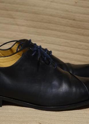 Классические черные фирменные туфли - оксфорды  brett & sons hand made португалия 42 р.5 фото