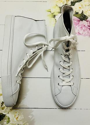 Высокие кожаные кеды французского бренда the kooples