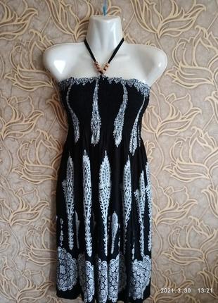 (343) чудесный вискозный сарафан  италия