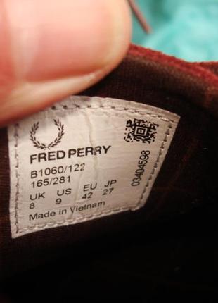 Замшеві кеди fred perry4 фото