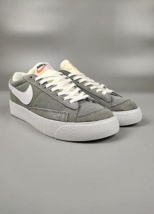 Кеды женские nike blazer low suede gray5 фото