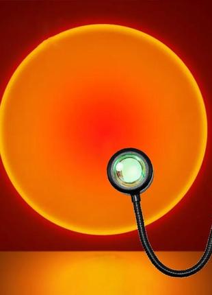Міні usb із заходом сонця світлодіодний нічник маленька кругла портативна лампа комп'ютерна. мобільна потужна для вітальні спальні приліжкова ванна2 фото