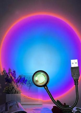 Міні usb із заходом сонця світлодіодний нічник маленька кругла портативна лампа комп'ютерна. мобільна потужна для вітальні спальні приліжкова ванна3 фото