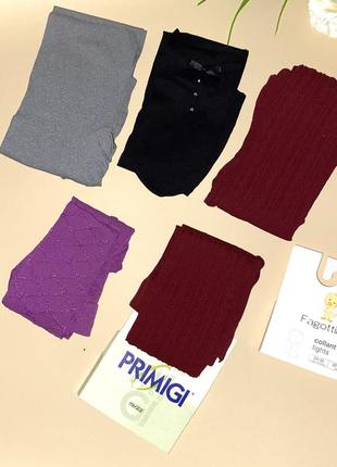 Капроновые колготы однотонные, с принтом 40-60-70-80 den размер: 92/98