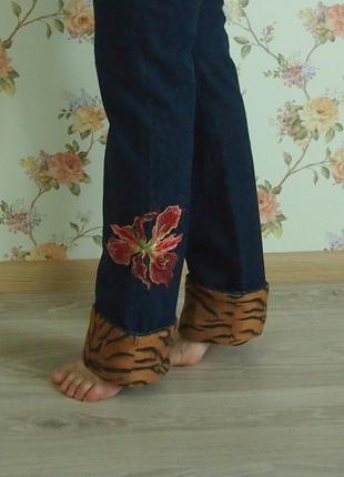Джинсы versace оригинал тигр цветок м5 фото