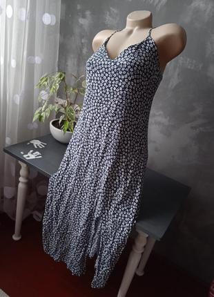 Плаття 👗 з розрізом в квітковий принт 🌼