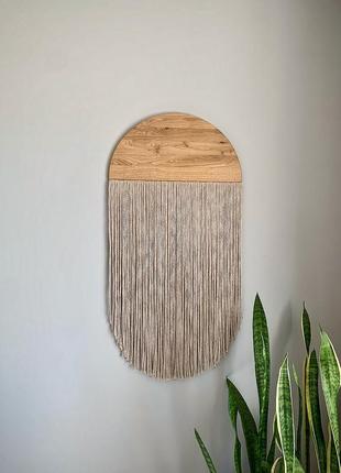 Панно макраме + дерево дуб