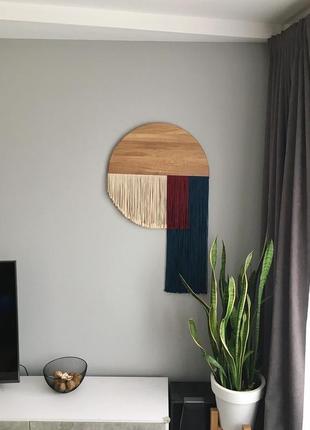 Панно макраме + дерево дуб