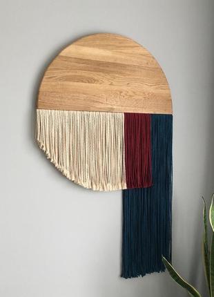 Панно макраме + дерево дуб