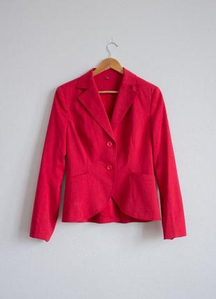 Пиджак красный женский2 фото