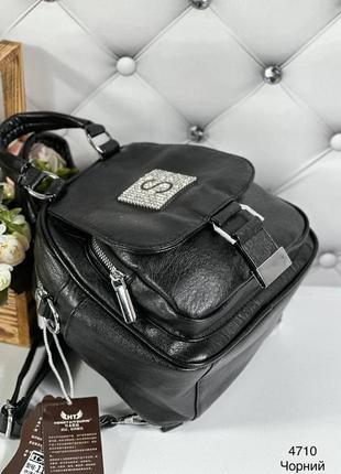 Стильный маленький рюкзак, черный 🔥много цветов🔥6 фото
