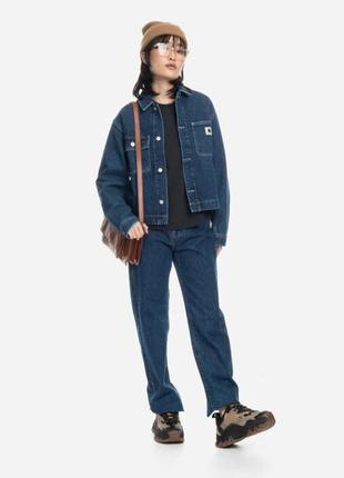 Женская куртка carhartt wip w’ rider jac blue stone2 фото