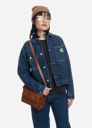 Женская куртка carhartt wip w’ rider jac blue stone1 фото