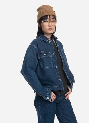 Женская куртка carhartt wip w’ rider jac blue stone6 фото