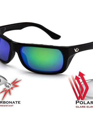 Очки venture gear vallejo polarized (зеркальные сине-зеленые)5 фото